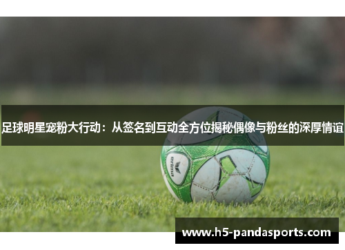 足球明星宠粉大行动：从签名到互动全方位揭秘偶像与粉丝的深厚情谊